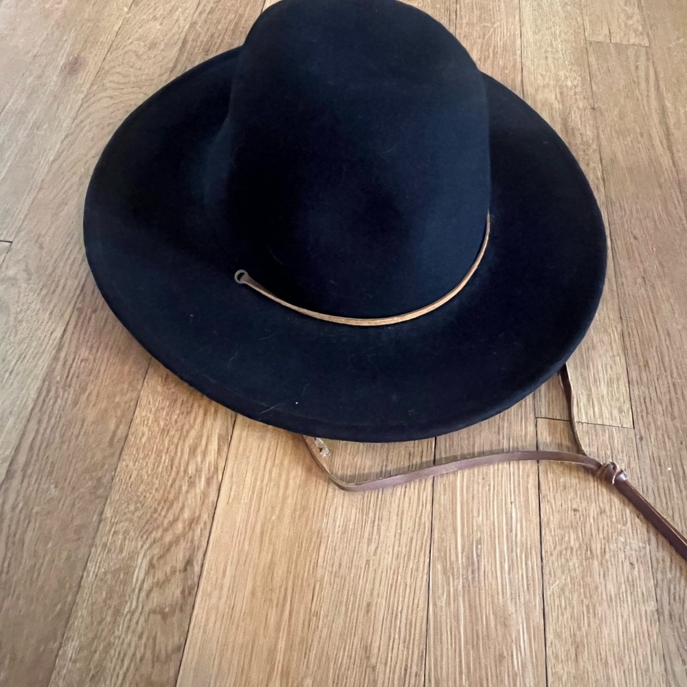 Brixton Black Hat with Tan Band